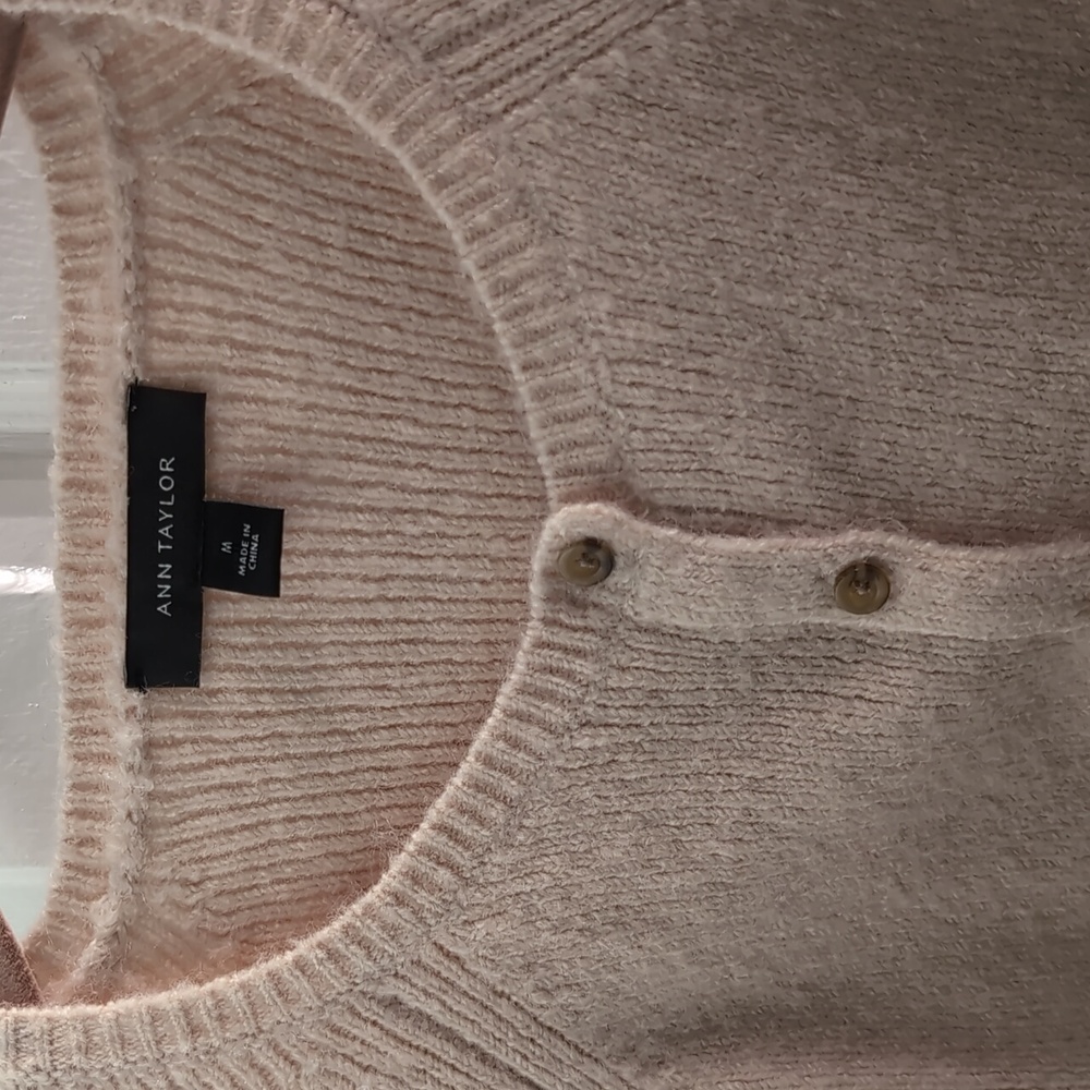 Ann Taylor Soft Light Pink Knit Sweater - Picture 5 of 9